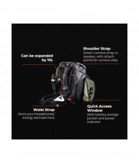 PGYTECH MOCHILA ONEPRO FLEX 40L NEGRO + INSERTO M