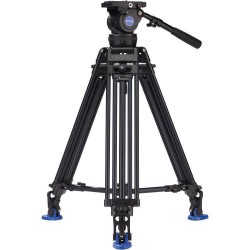 BENRO KIT TRIPODE VIDEO DOBLE TUBO ALUMINIO BV10