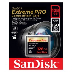 SANDISK TARJETA Compact Flash EXTREME PRO-128GB-160MB UDMA
