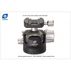 LEOFOTO Rótula de bola LH-55+QP-70
